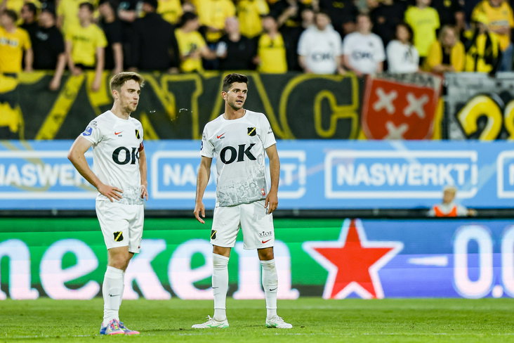 NAC Breda baalt van een treffer van NEC