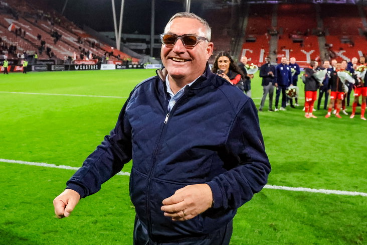 Ron Jans na de laatste thuiswedstrijd in het seizoen 2024/2025