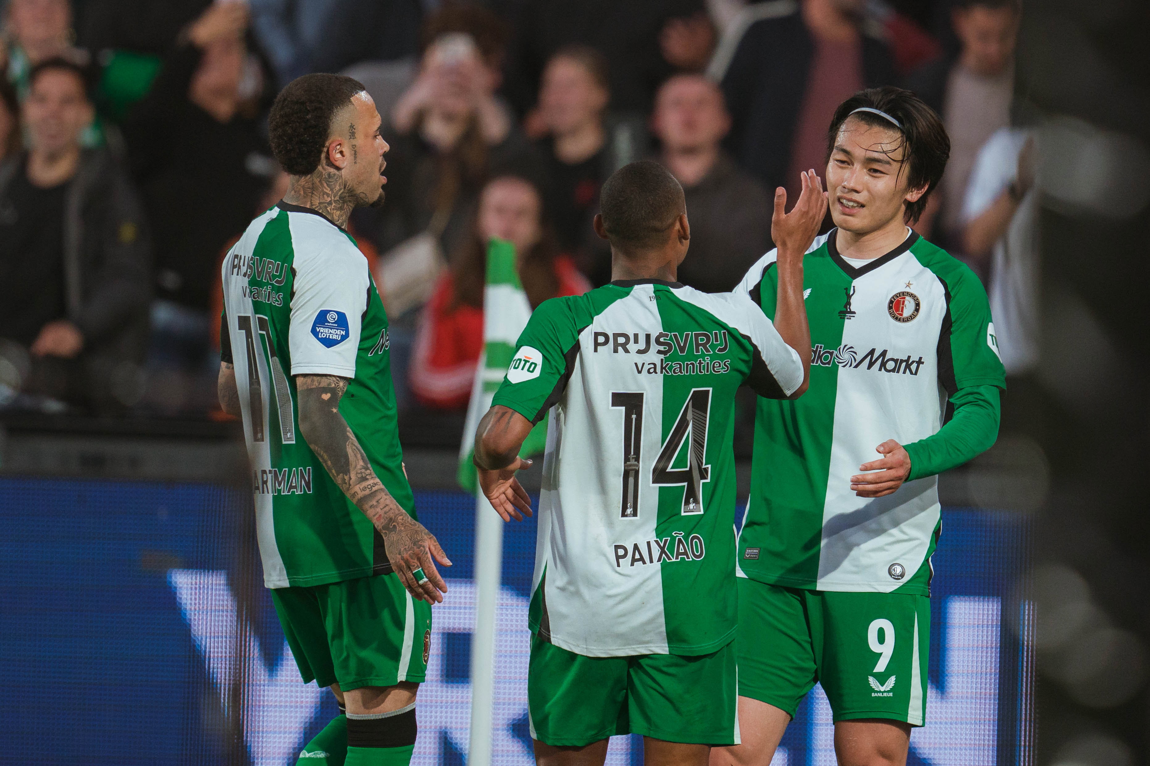 Quilindschy Hartman, Igor Paixao en Ayase Ueda