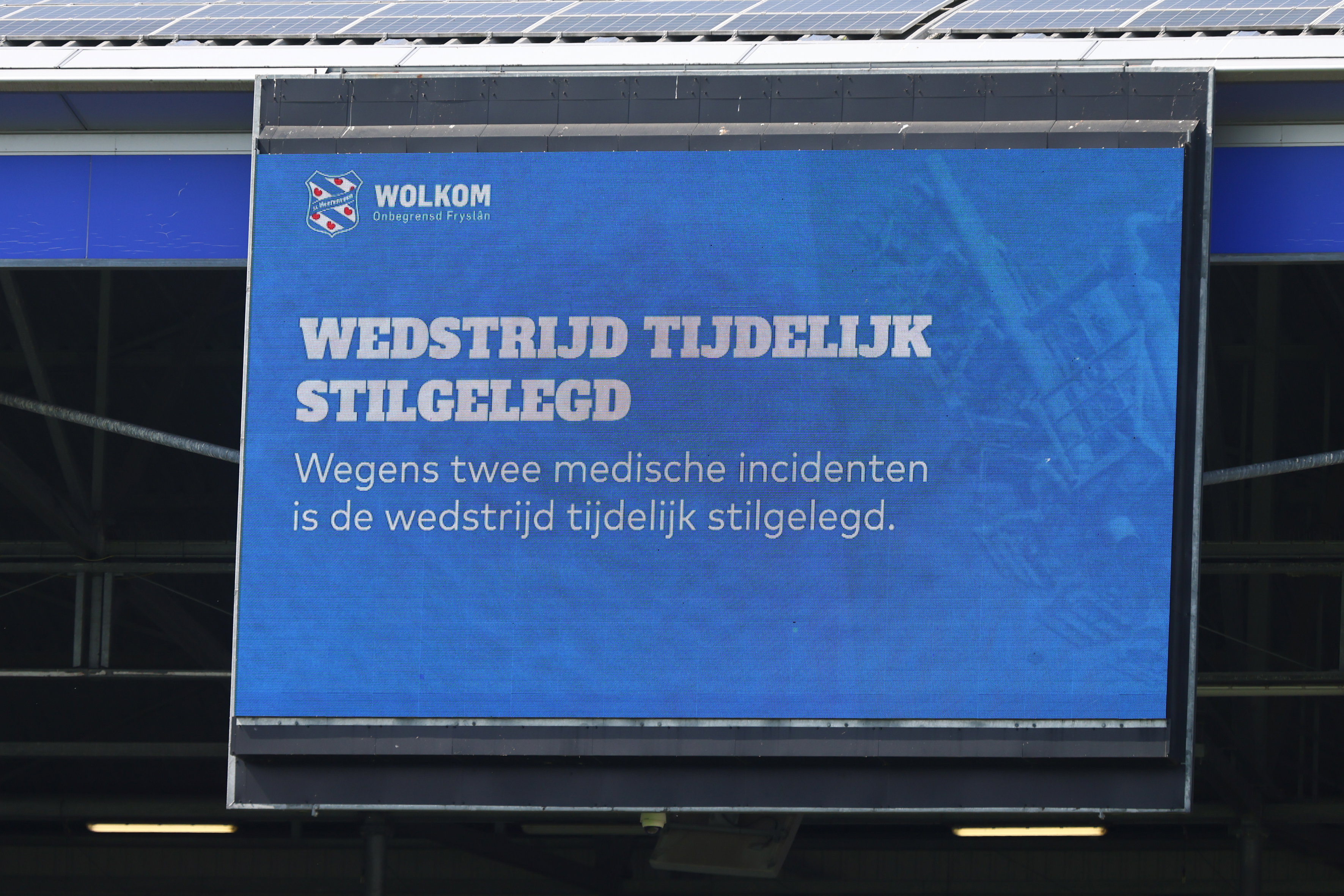 Medische noodsituatie bij SC Heerenveen