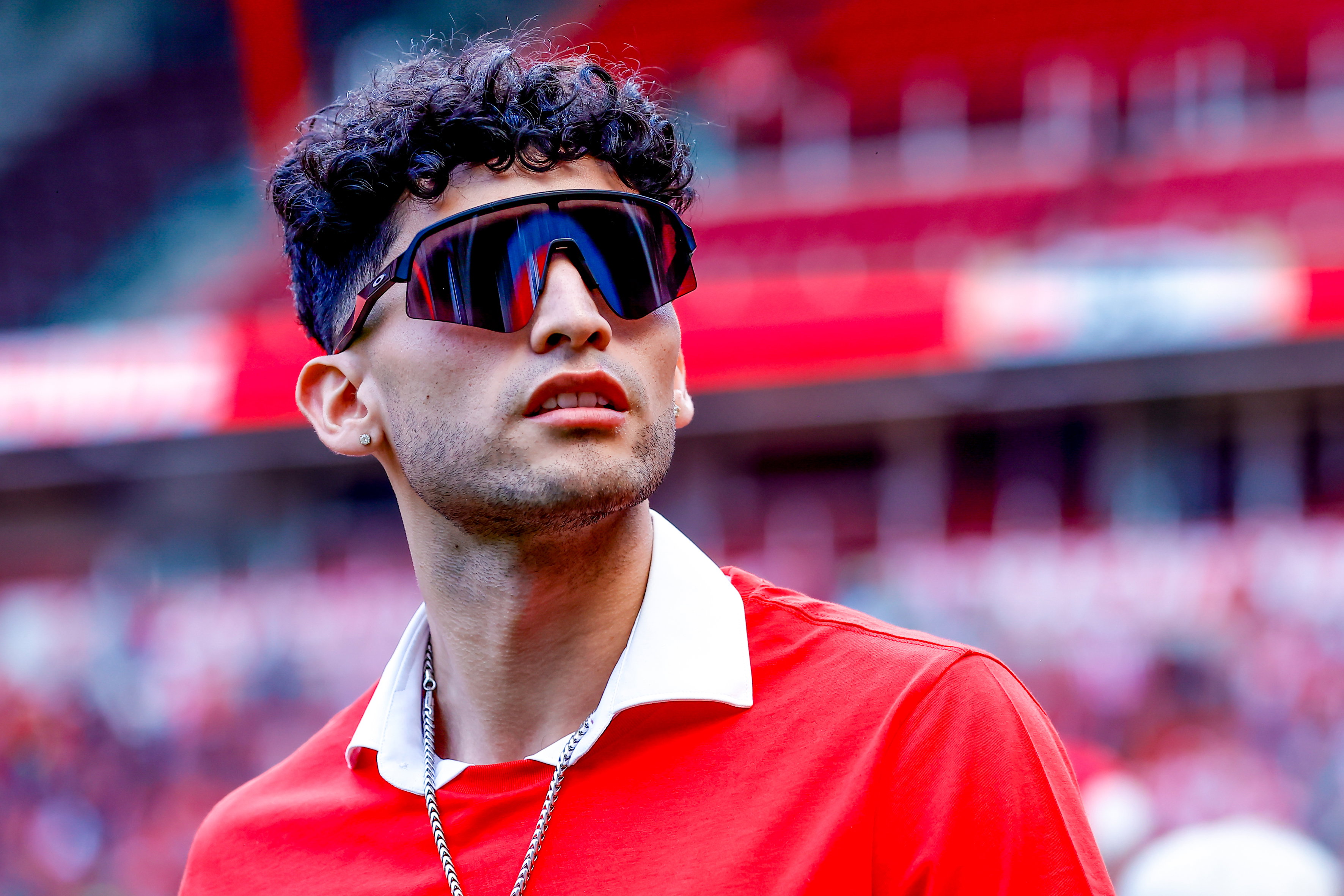 Ricardo Pepi tijdens de huldiging in het Philips Stadion