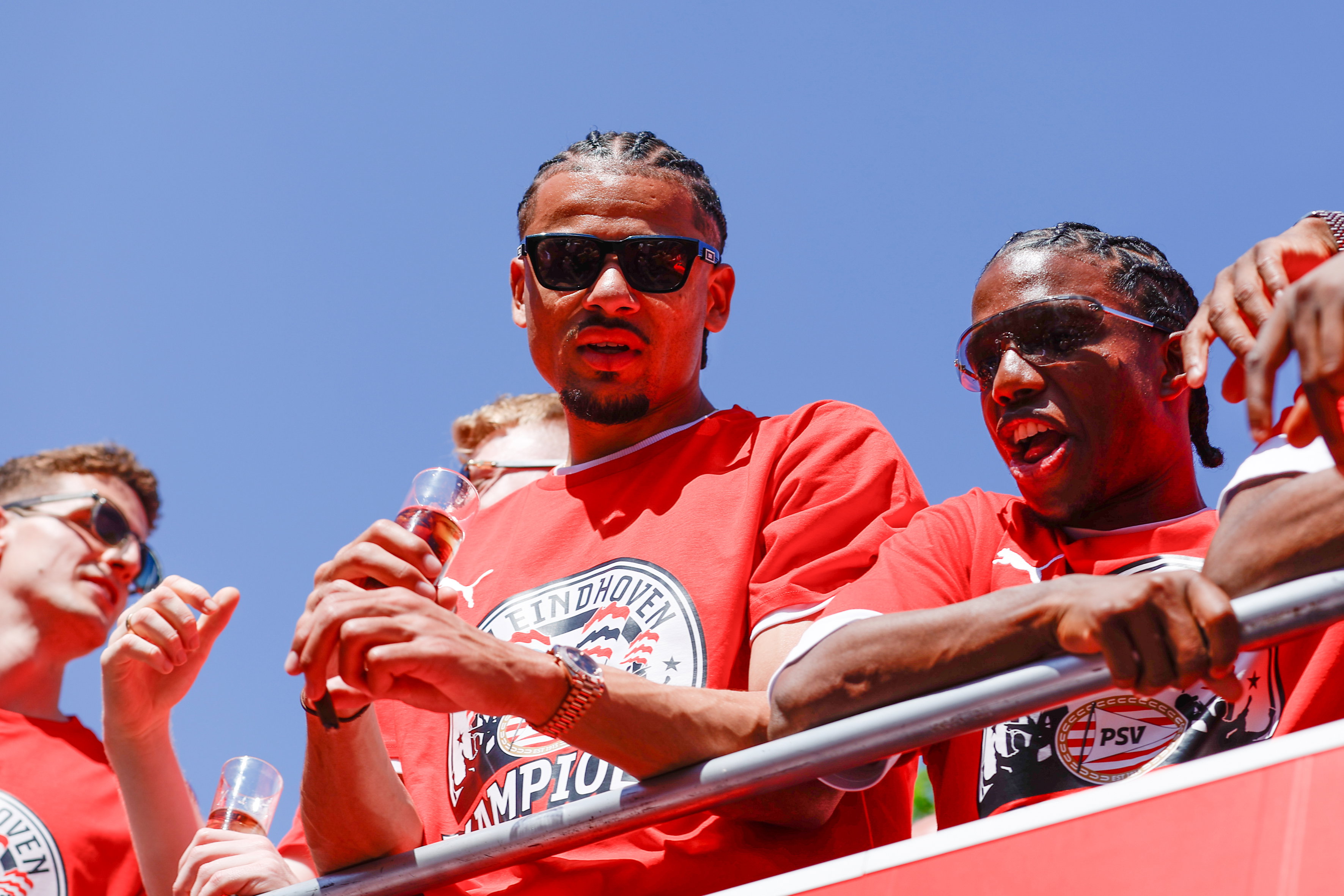 Armando Obispo bij de huldiging van PSV