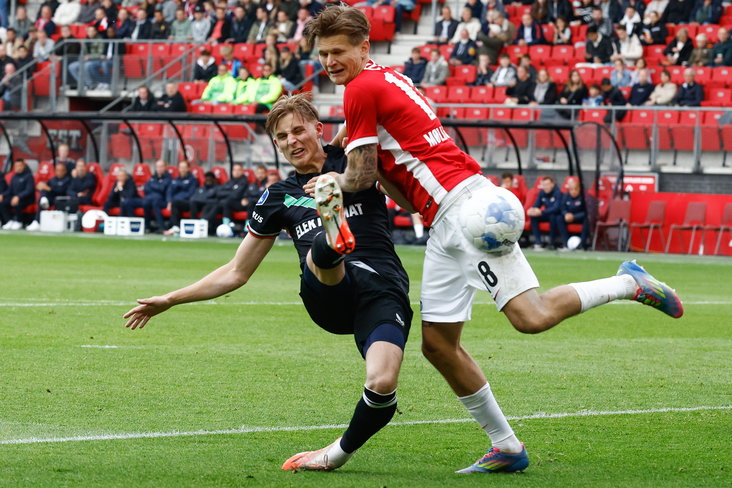 Max Bruns tegen AZ
