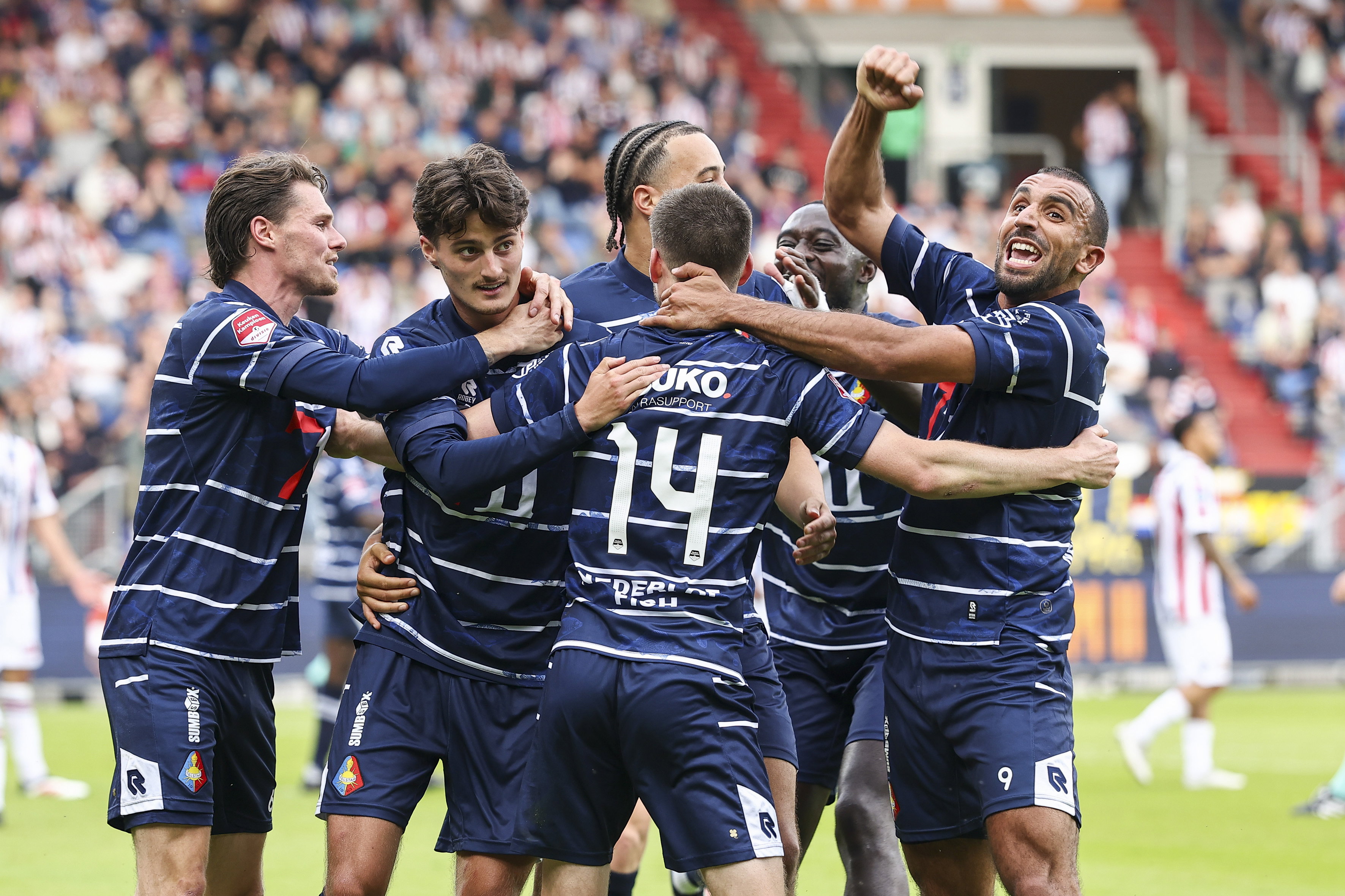 Telstar viert een treffer tegen Willem II