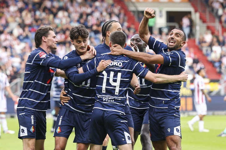 Telstar viert een treffer tegen Willem II