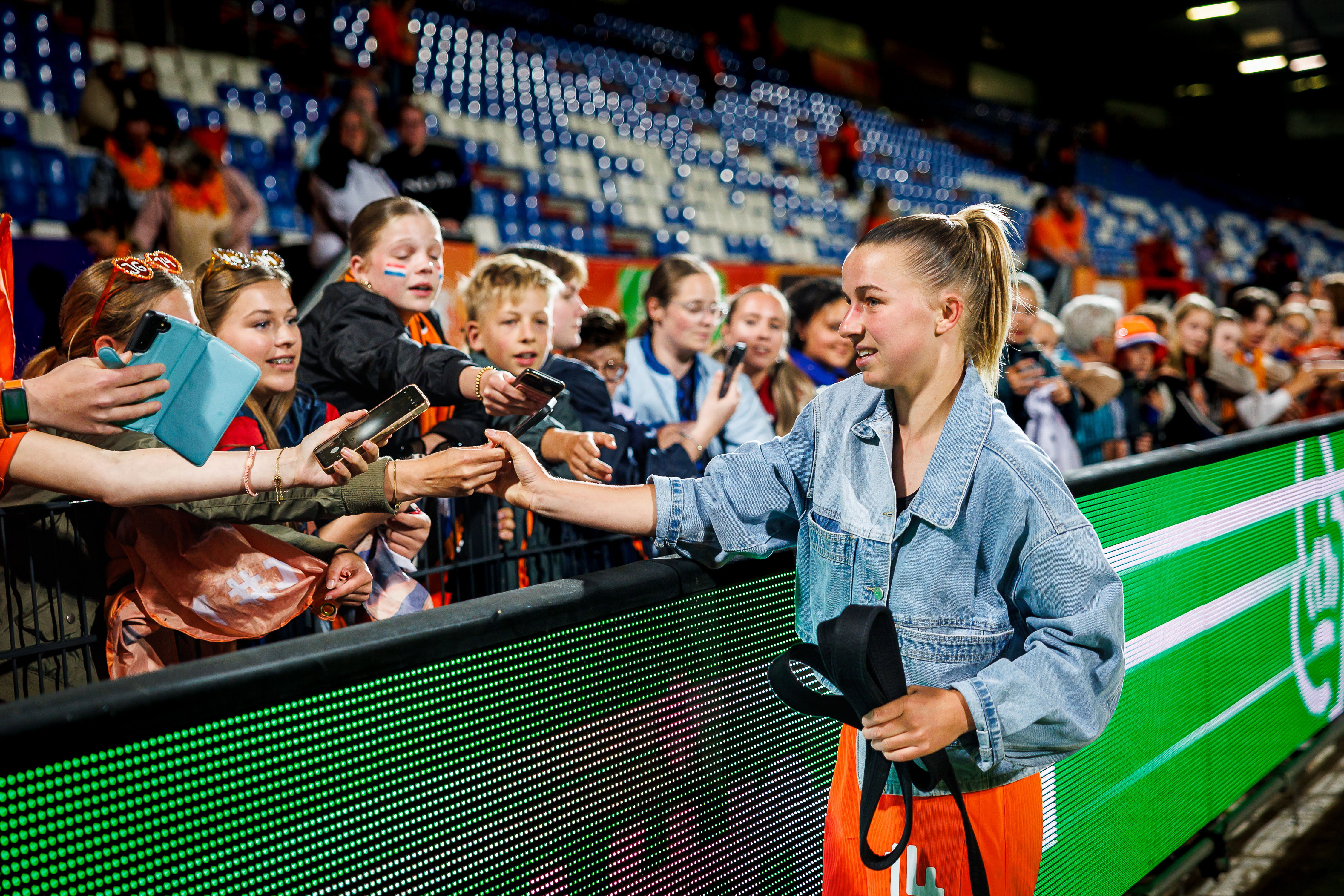 Jackie Groenen na de wedstrijd tegen Schotland