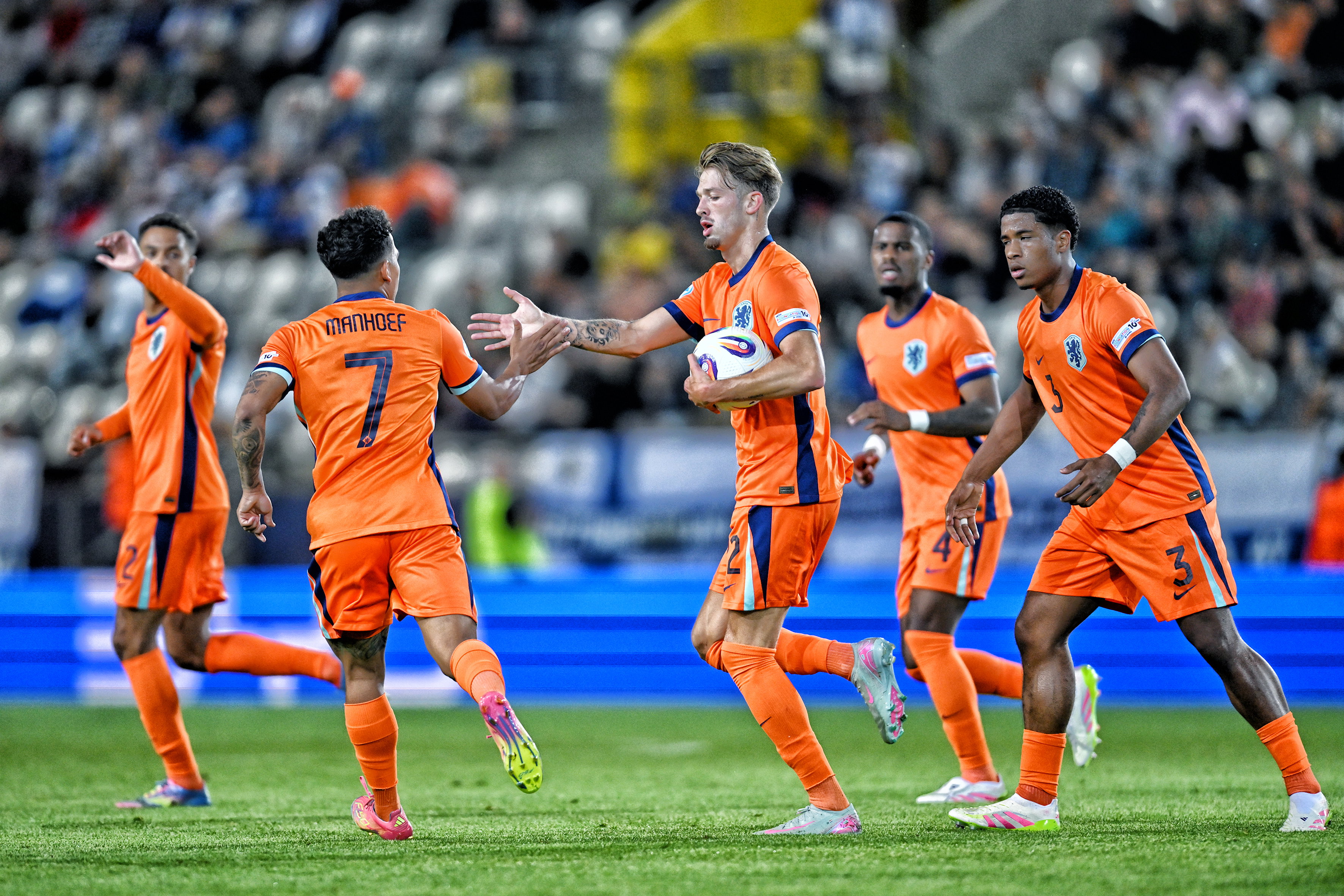 Luciano Valente na zijn goal voor Jong Oranje