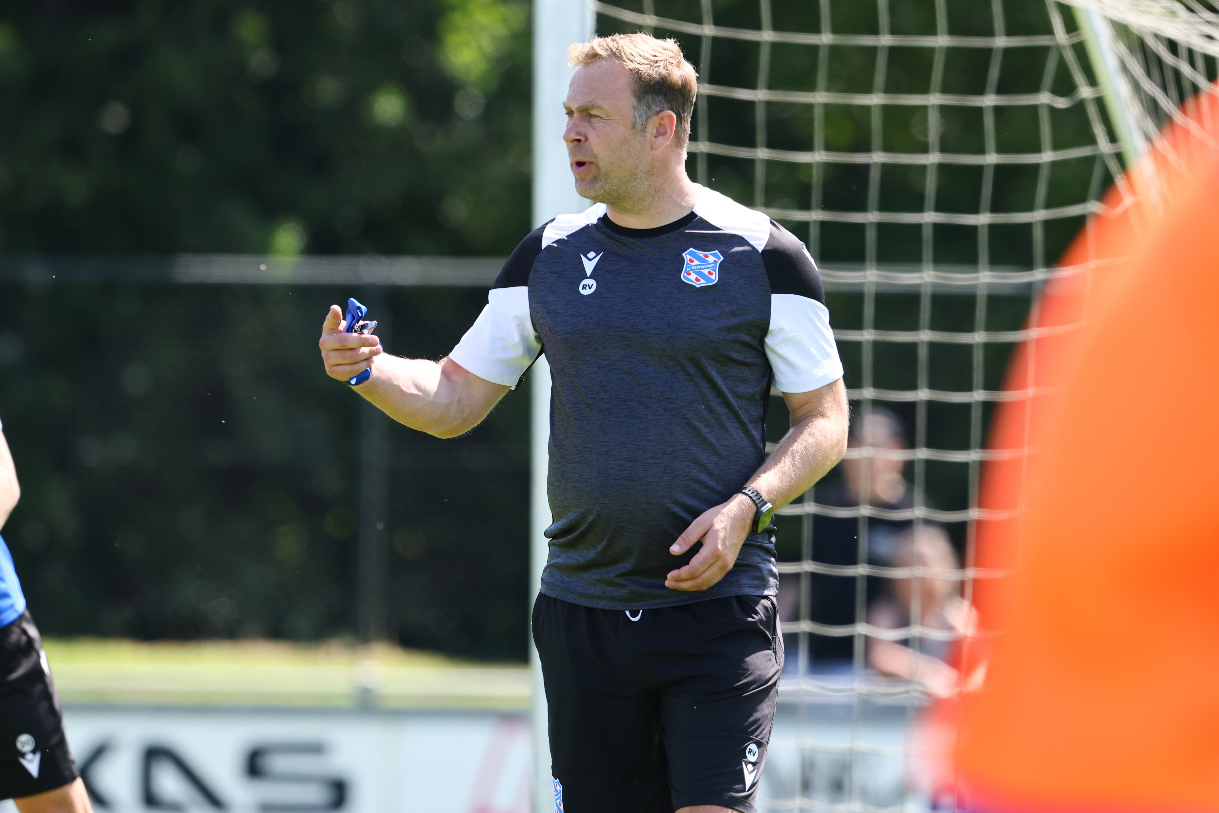 Robin Veldman op de eerste training van SC Heerenveen