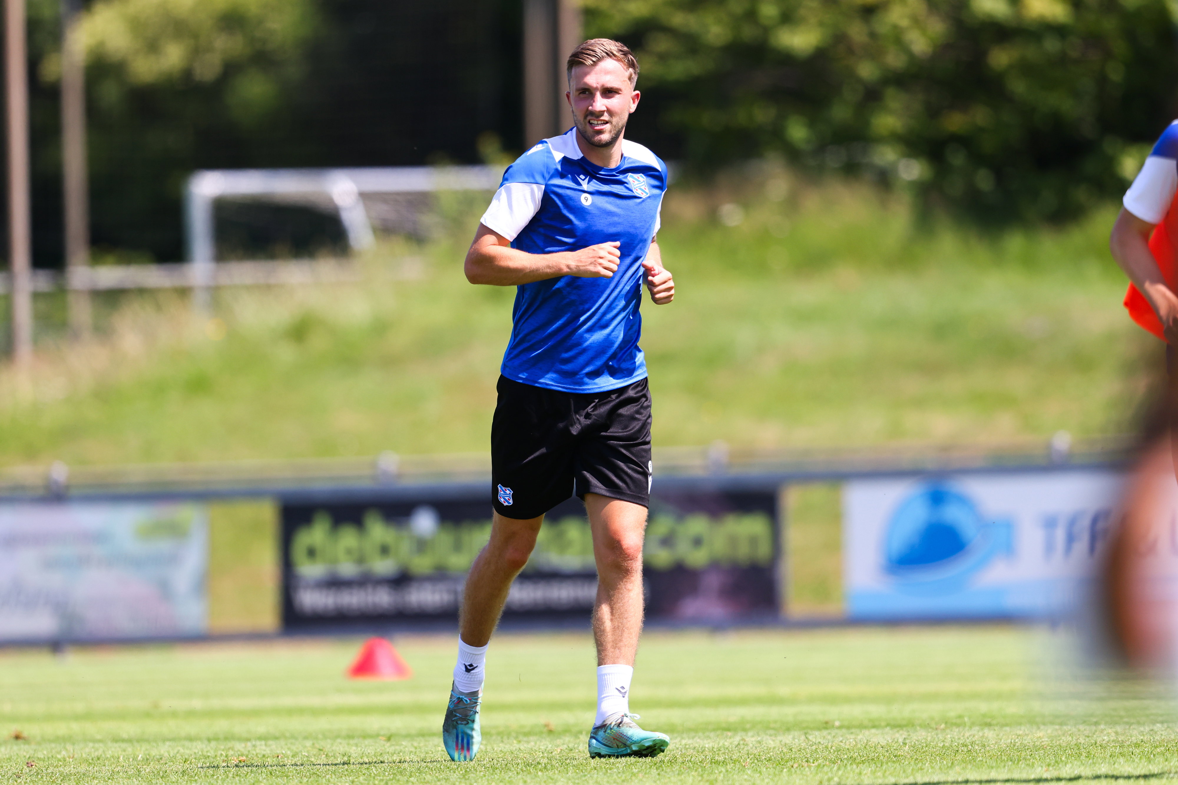 Dylan Vente op de training van SC Heerenveen