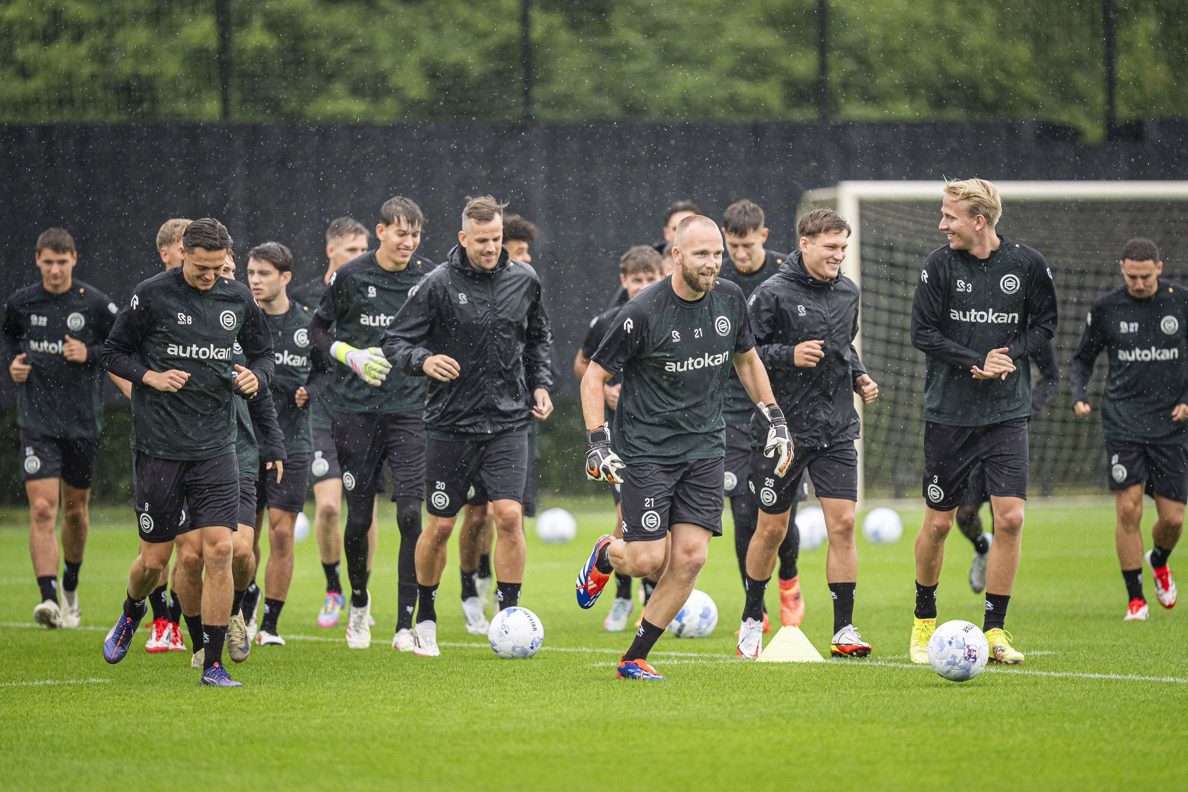 FC Groningen op de training