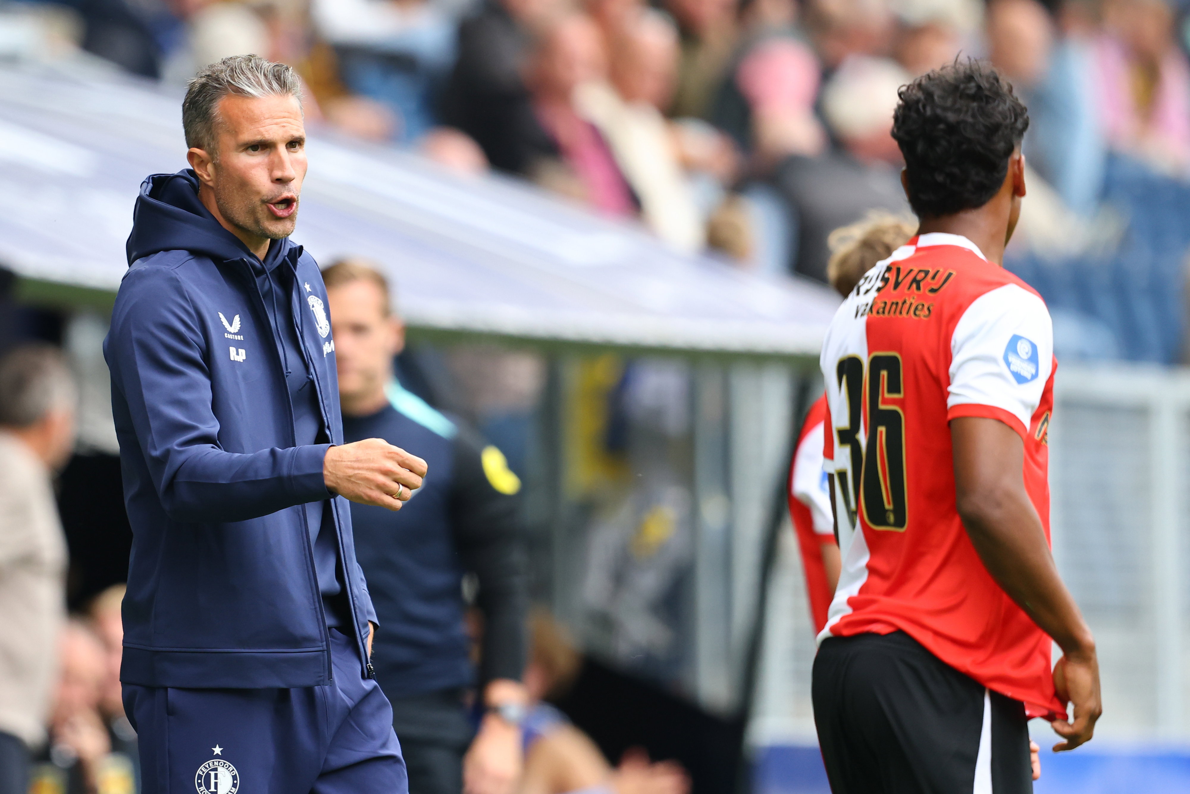 Robin van Persie en Jaden Slory