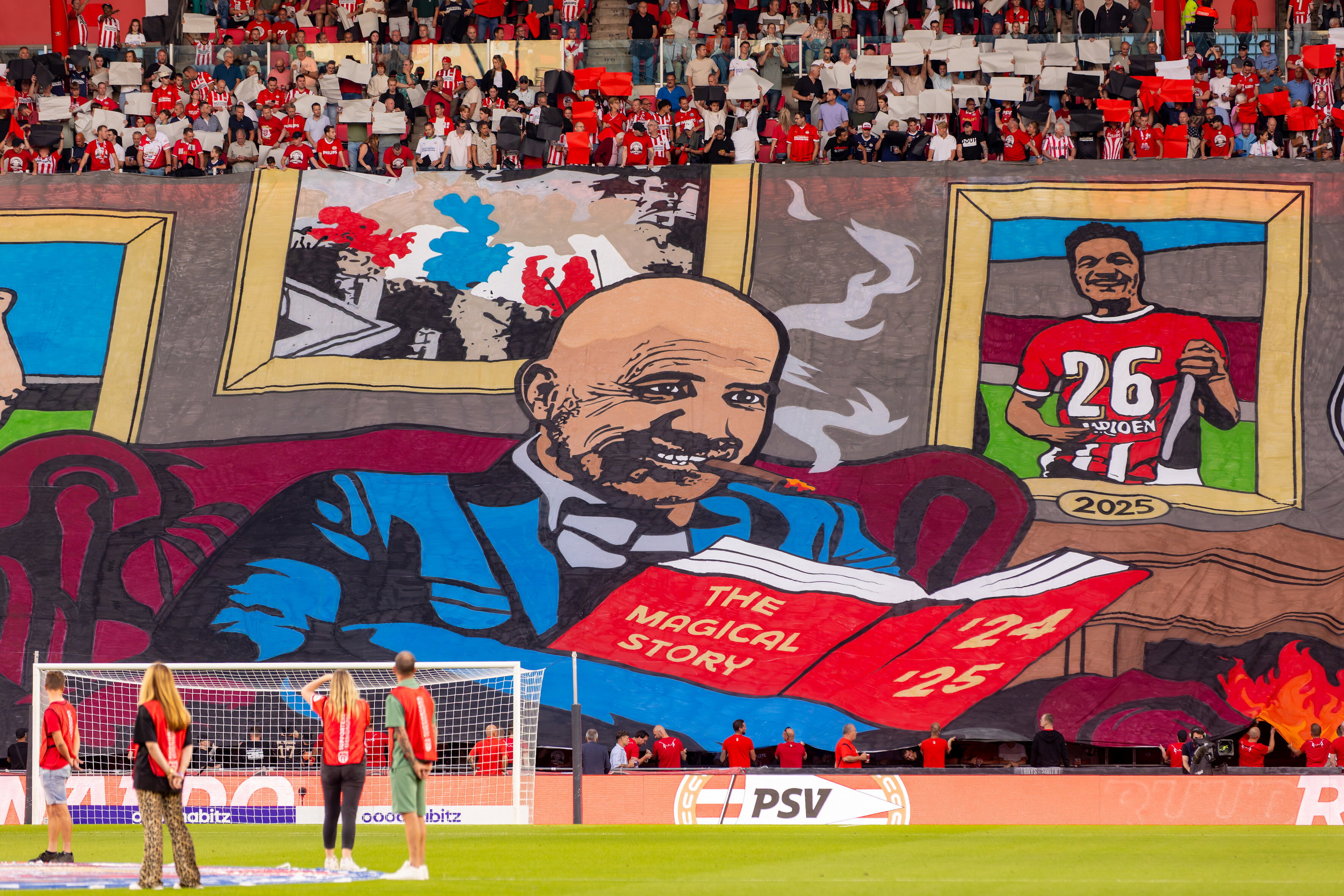 Sfeeractie in het Philips Stadion