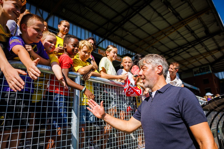 Jan de Hoon bedankt de fans van NAC Breda