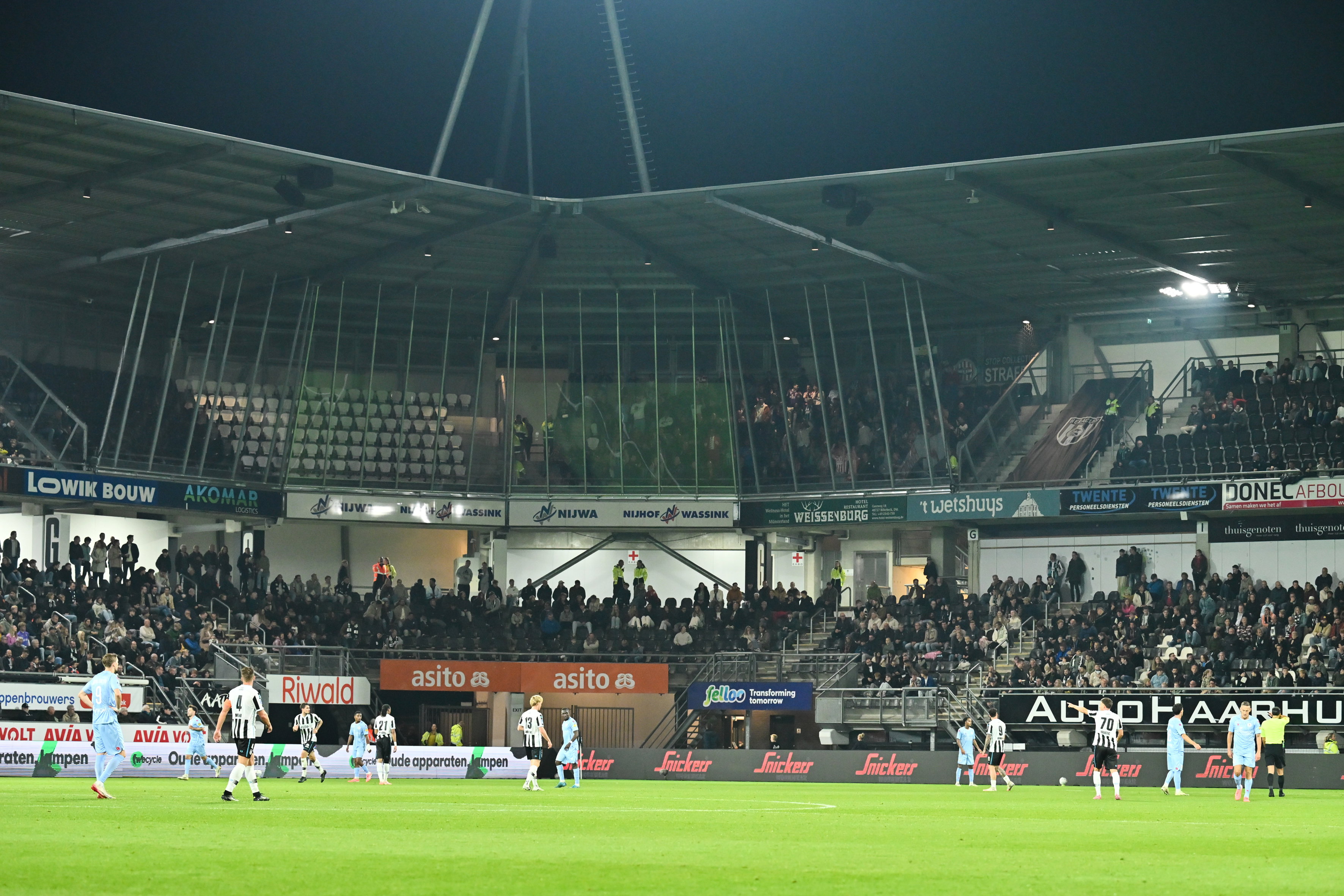 Het uitvak in het Asito Stadion