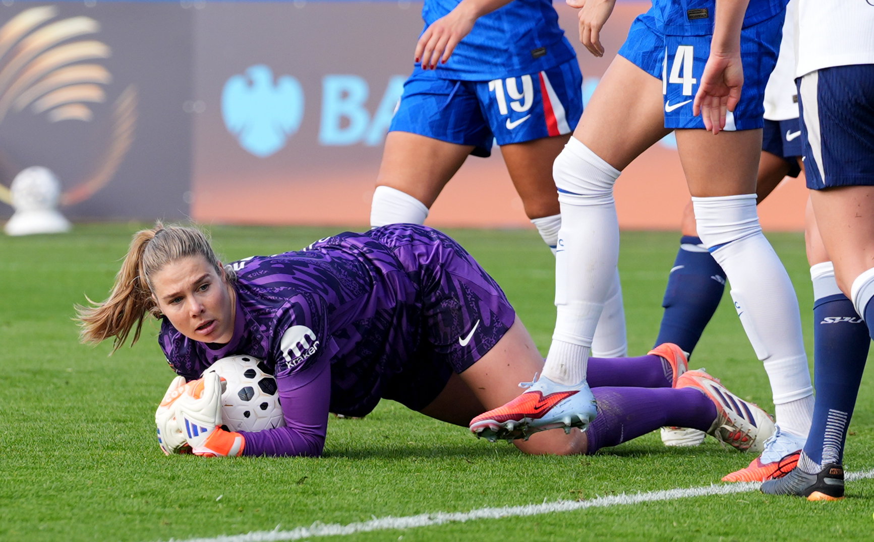 Lize Kop in actie namens Tottenham Hotspur