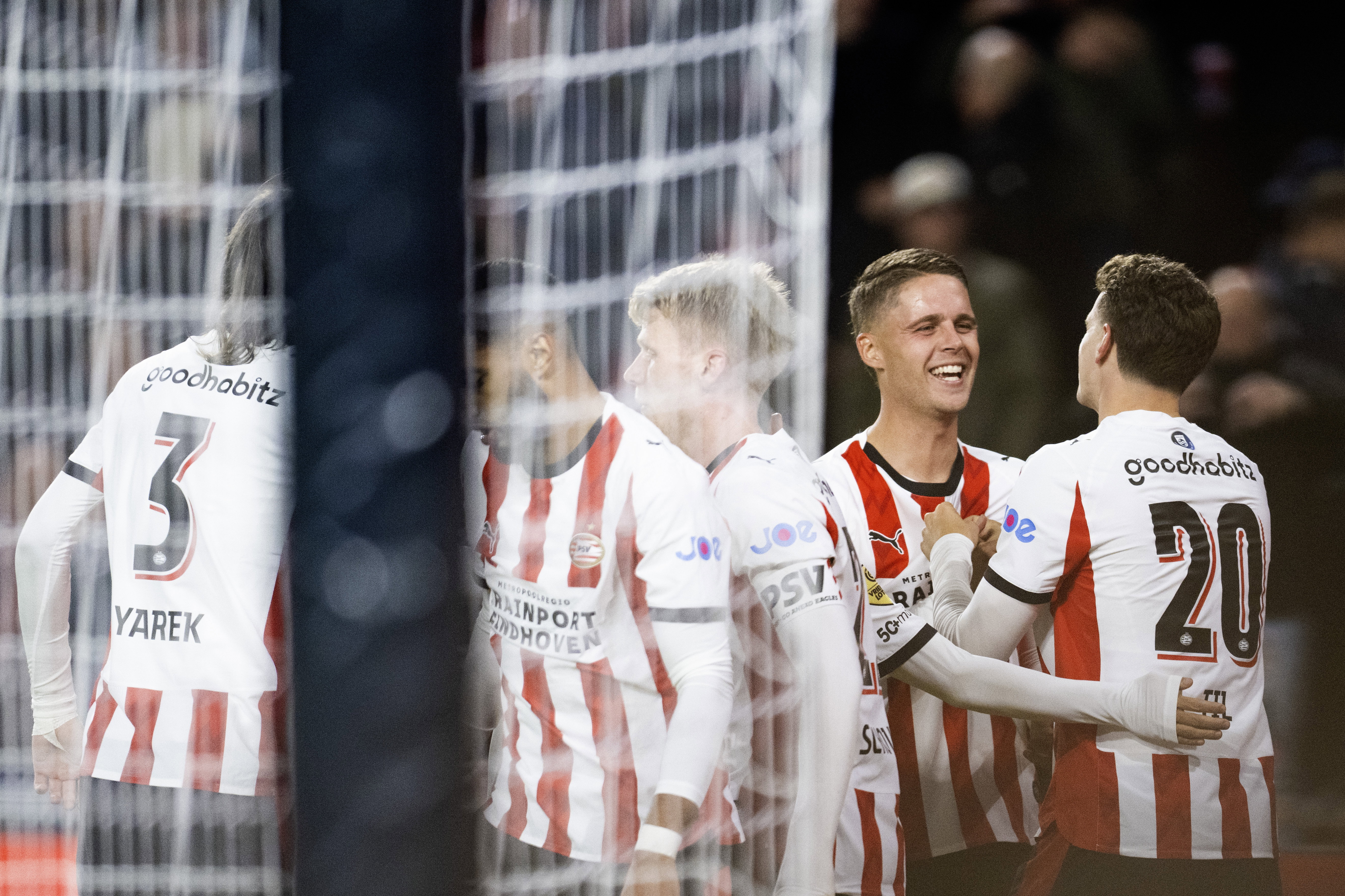 PSV viert een doelpunt