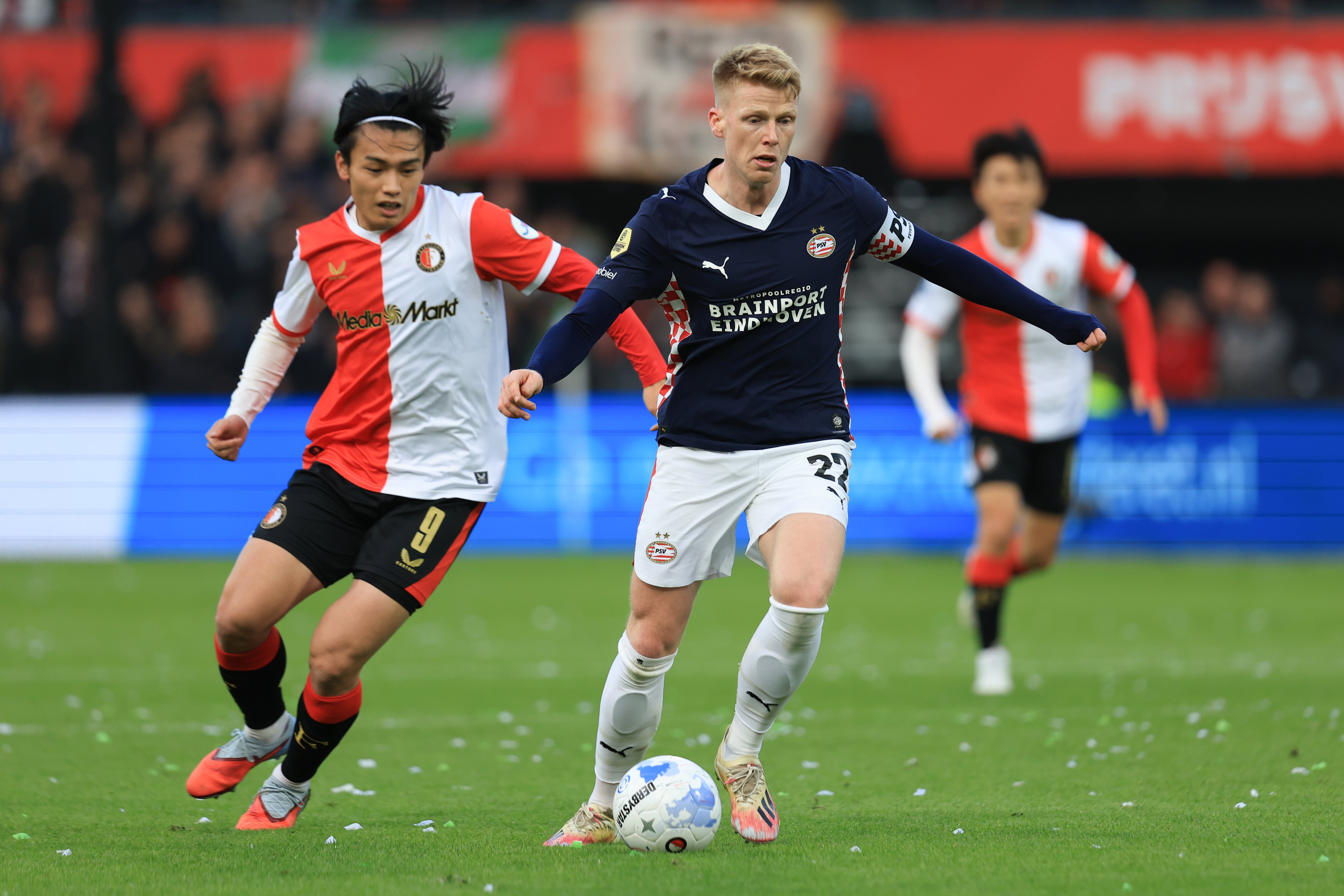 Jerdy Schouten tijdens Feyenoord - PSV