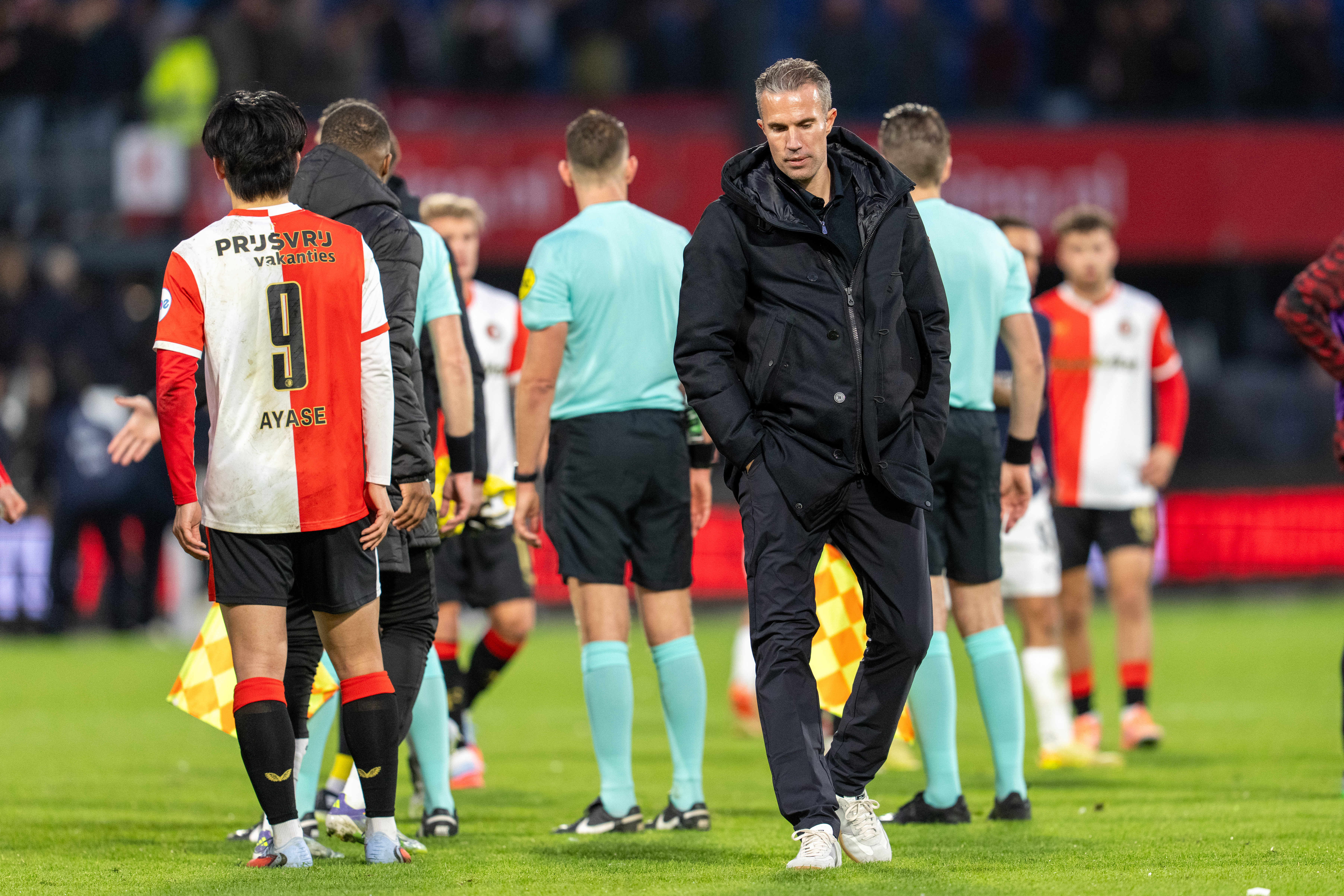 Robin van Persie na afloop van Feyenoord - PSV