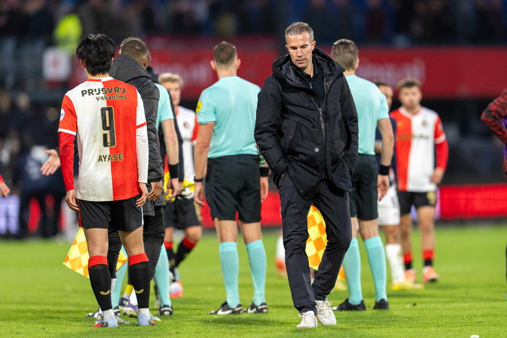 Robin van Persie na afloop van Feyenoord - PSV