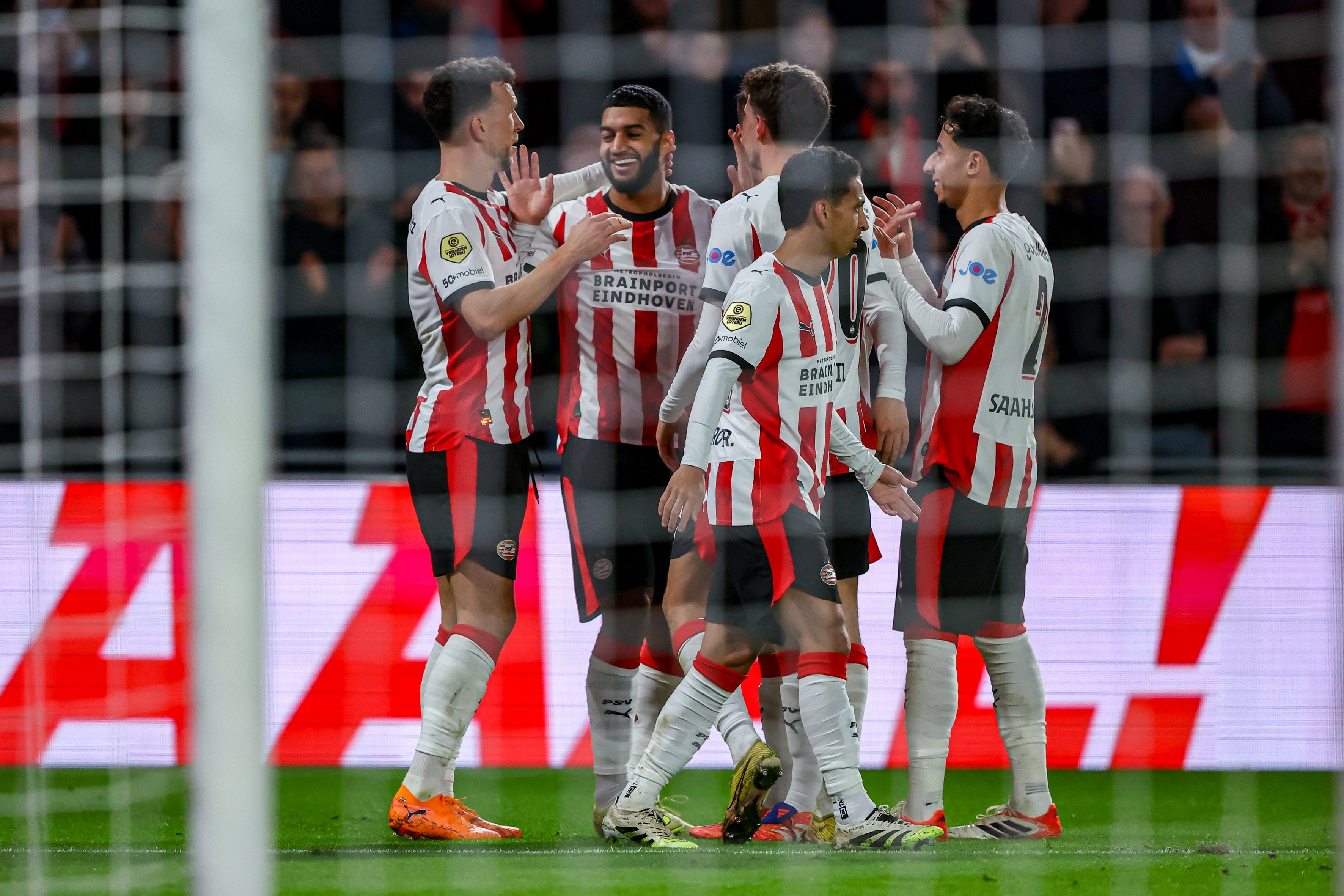 PSV viert een doelpunt