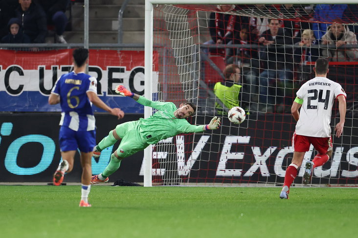 Vasilis Barkas tijdens FC Utrecht - FC Porto