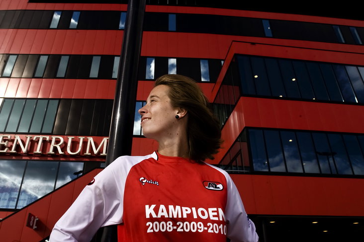 Dionne Demarteau in 2010 bij AZ
