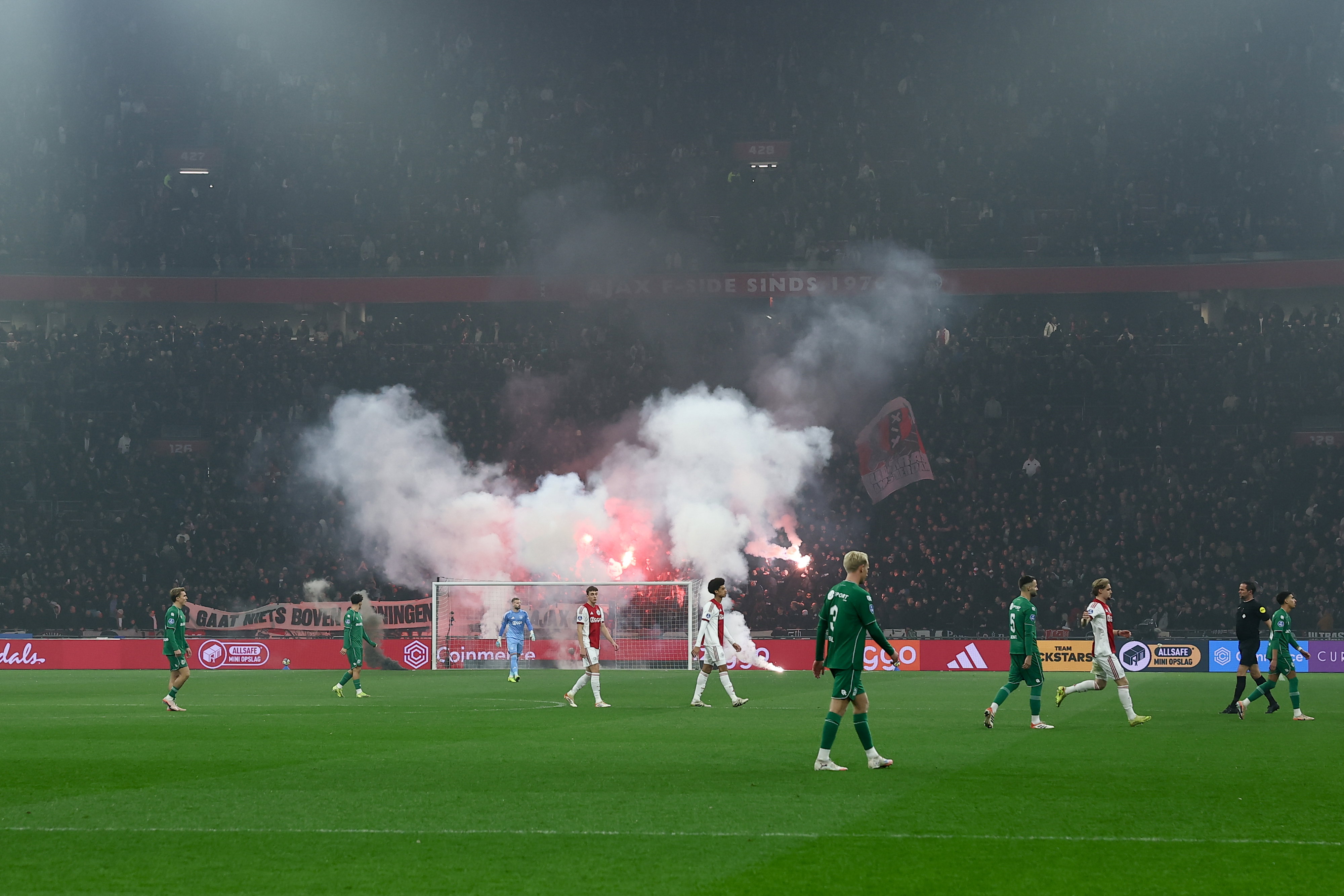 De spelers druipen af