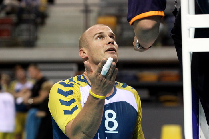 Joost Kooistra in zijn tijd als volleyballer