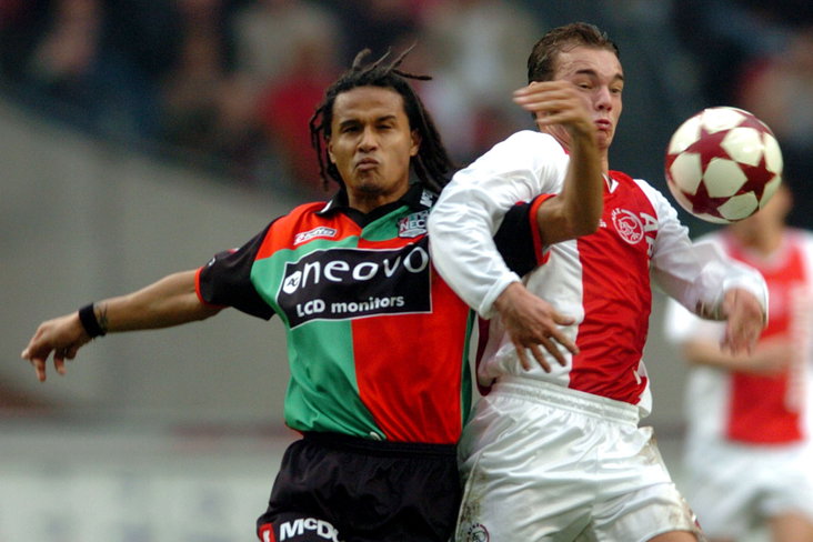 Pascal Heije in actie tegen Ajax