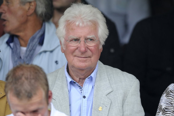 Gerard Cox op de tribune