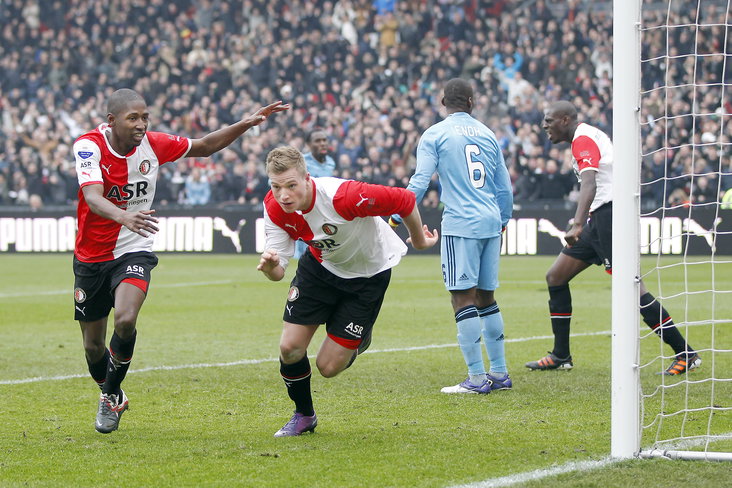 John Guidetti scoort tegen Ajax