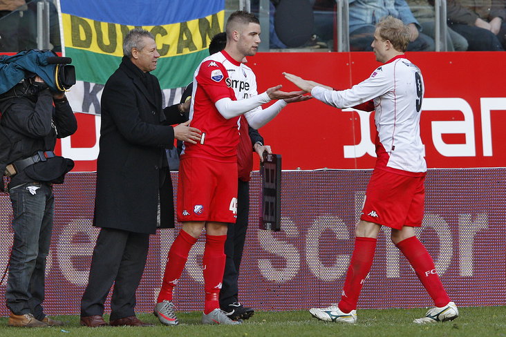 Lars Veldwijk in zijn tijd bij FC Utrecht