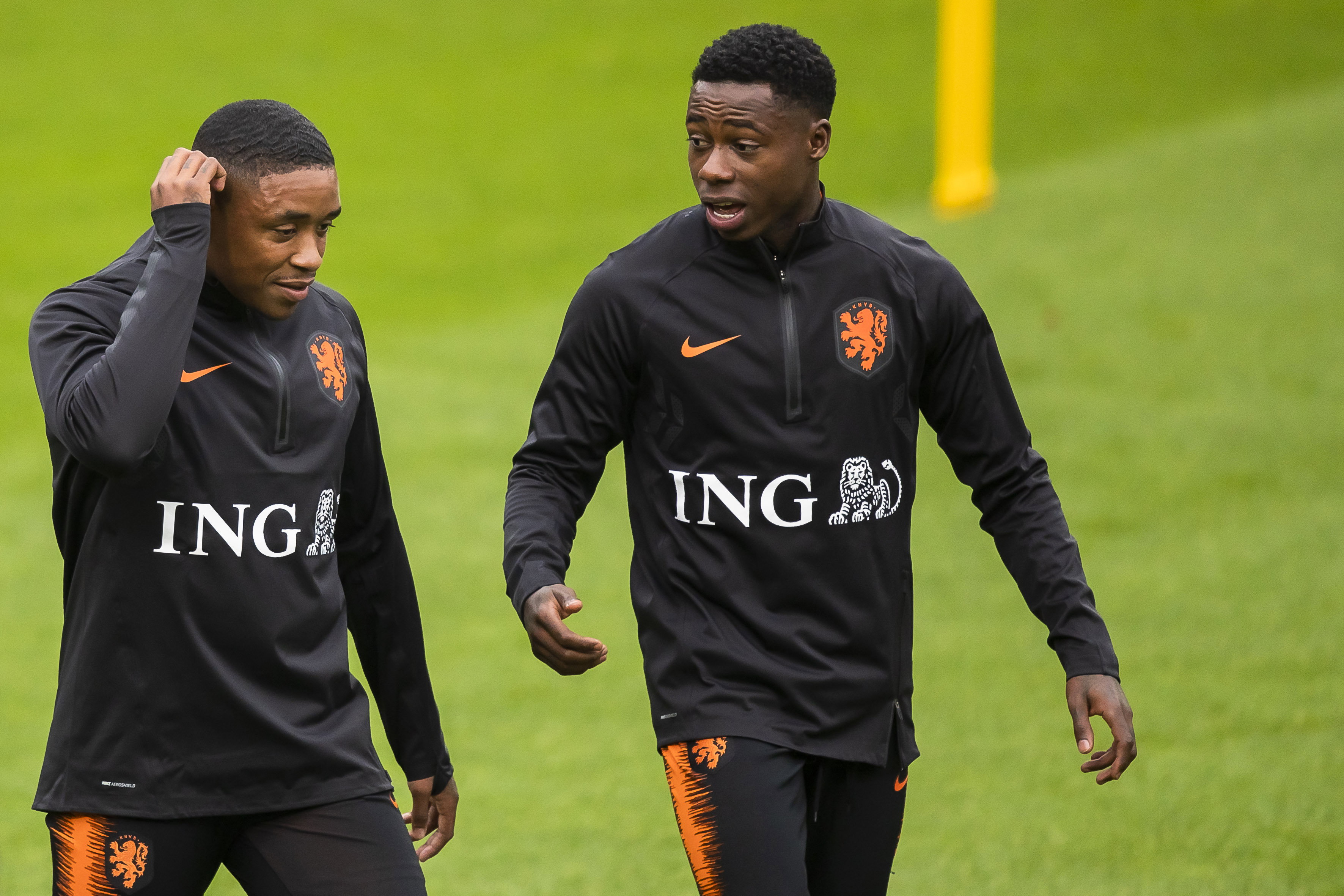 Steven Bergwijn en Quincy Promes