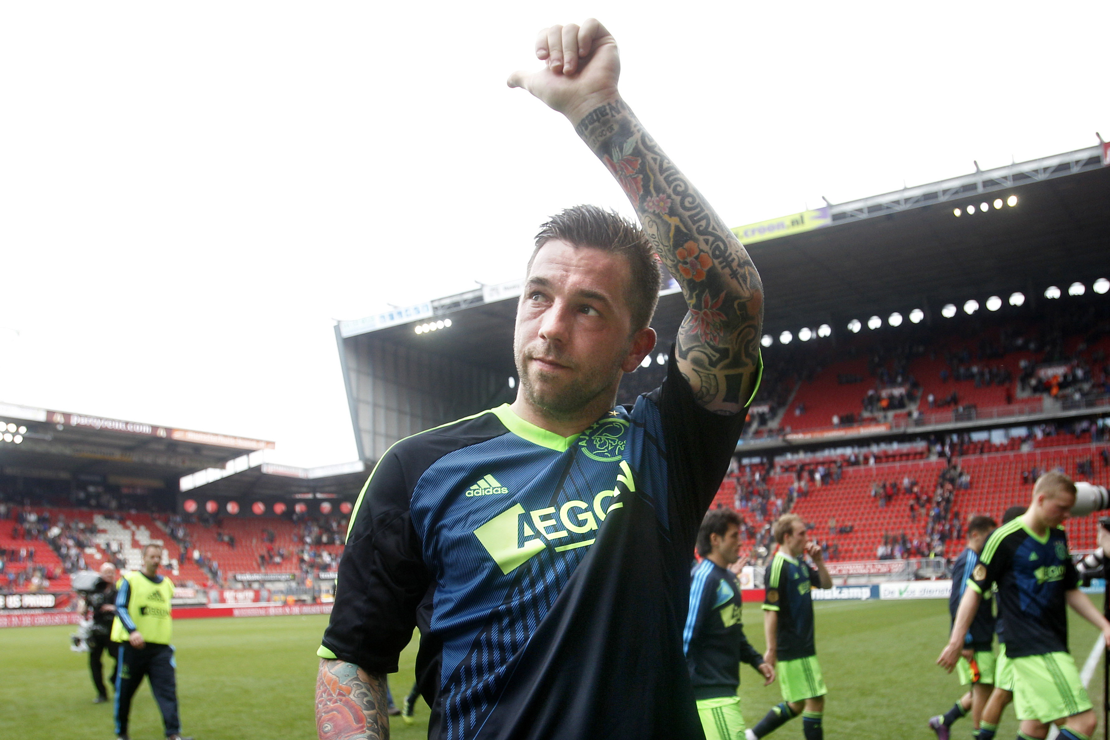 Theo Janssen in het shirt van Ajax