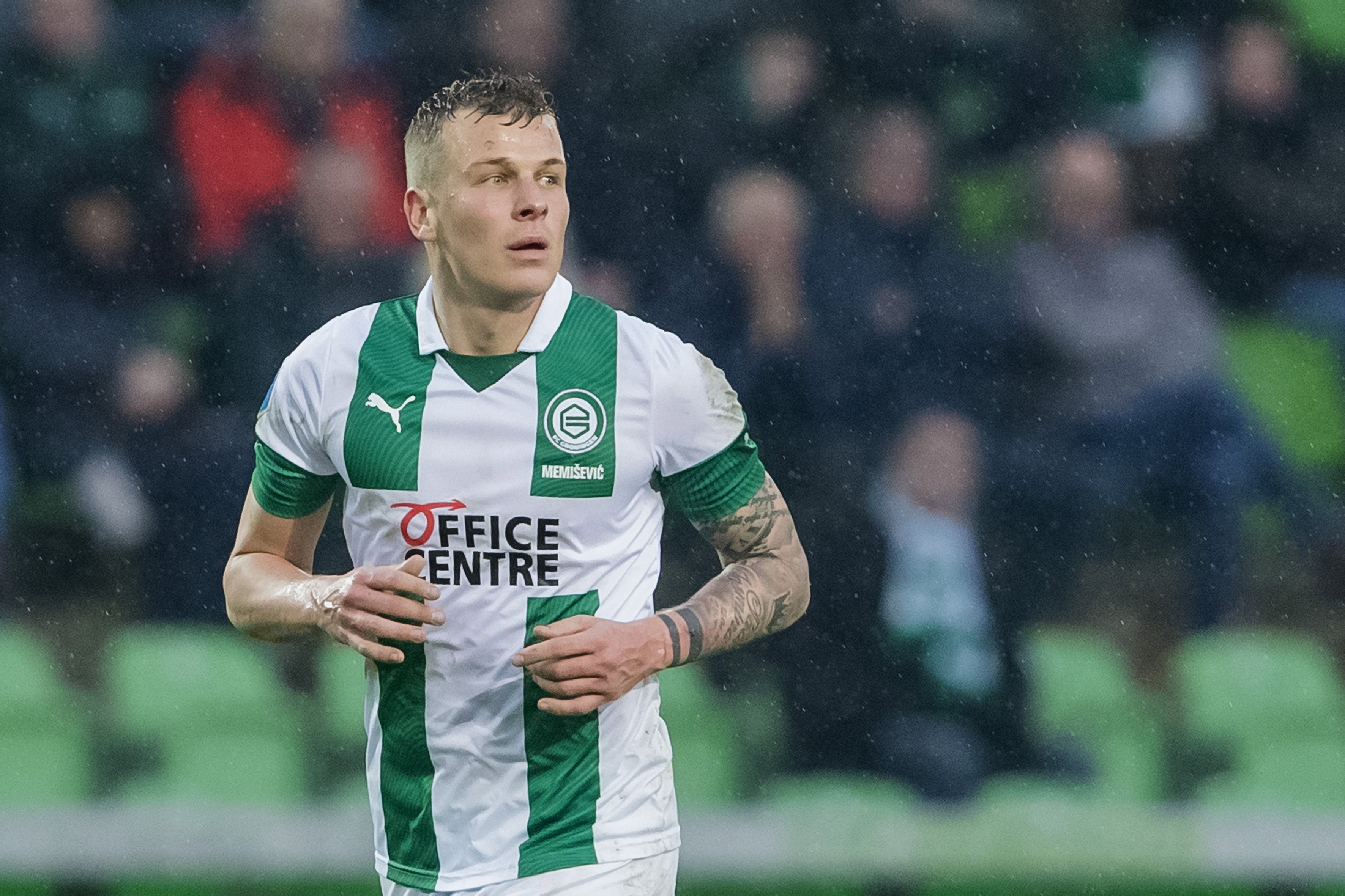 Memisevic in het shirt van FC Groningen