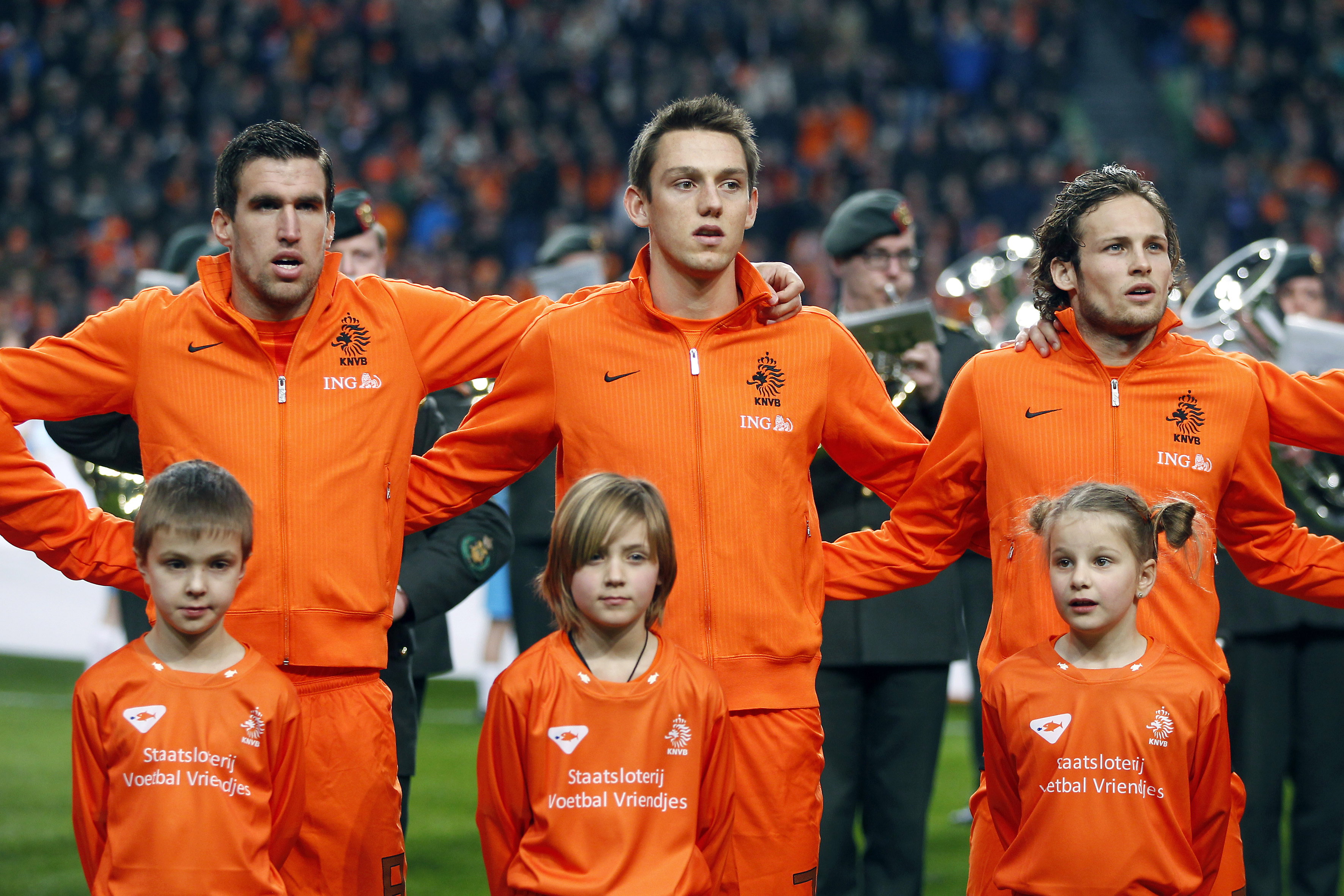Kevin Strootman (l) bij het Nederlands Elftal