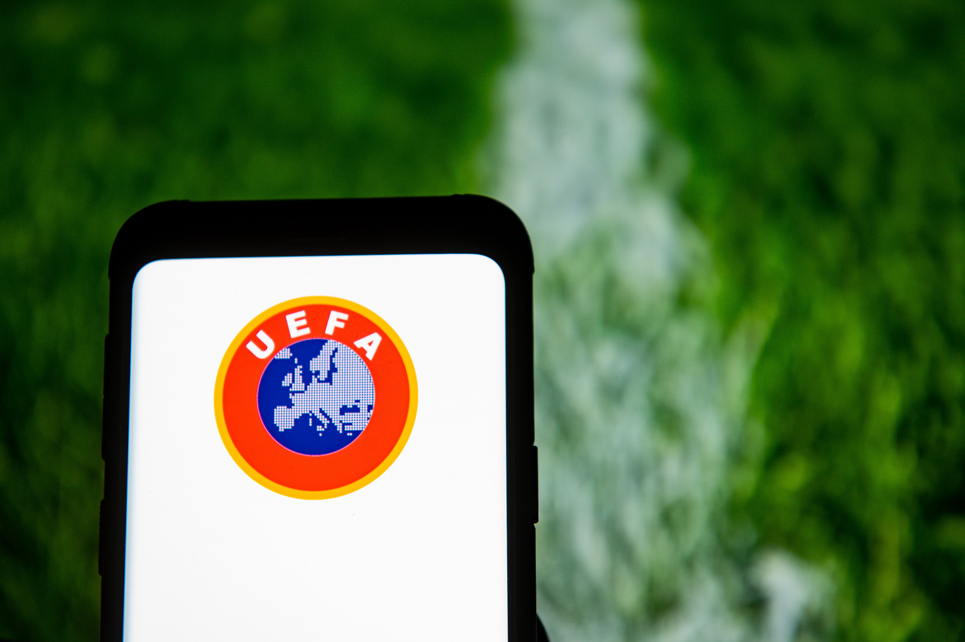 Het logo van de UEFA