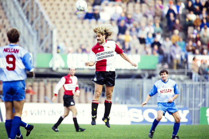 John de Wolf in het shirt van Feyenoord