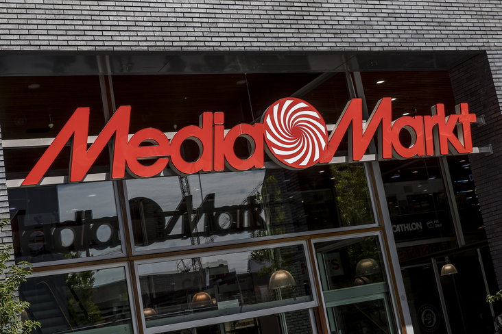 Het logo van MediaMarkt