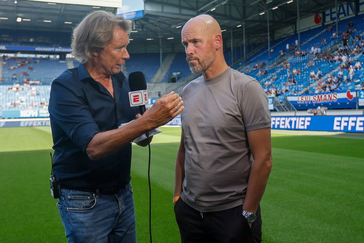 Hans Kraay junior in gesprek met Erik ten Hag