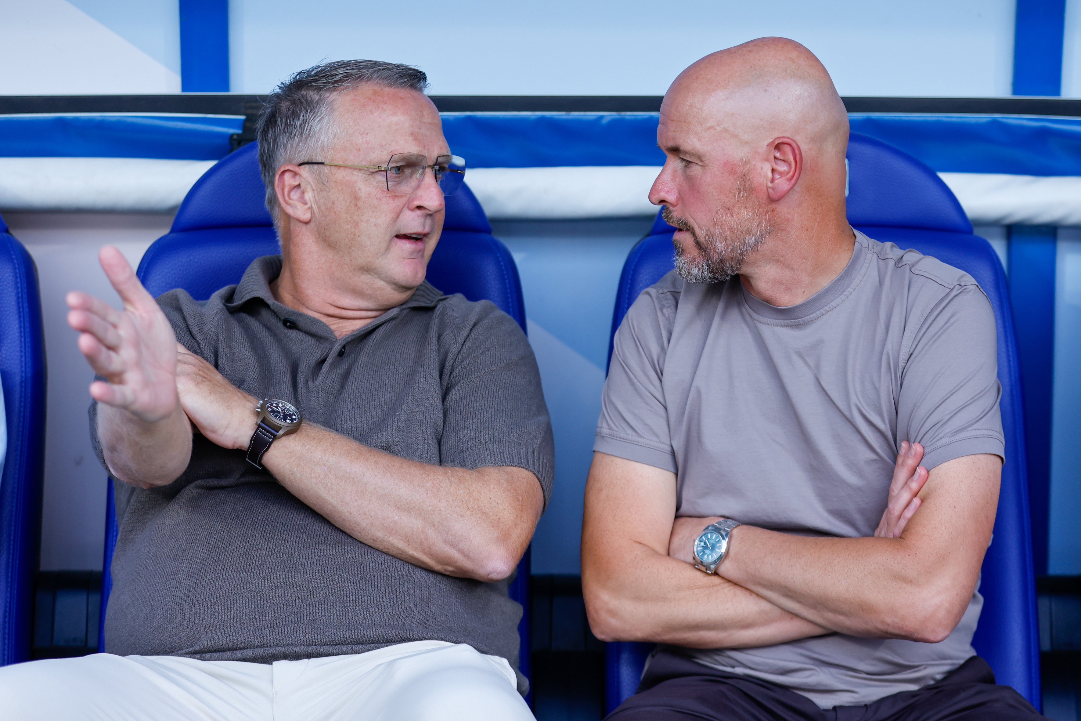 John van den Brom in gesprek met Erik ten Hag
