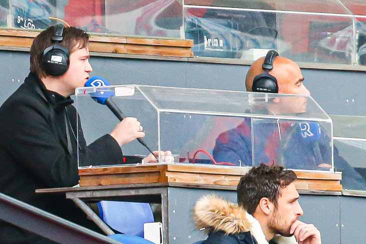 Dennis van Eersel en Ruud van Os in De Kuip