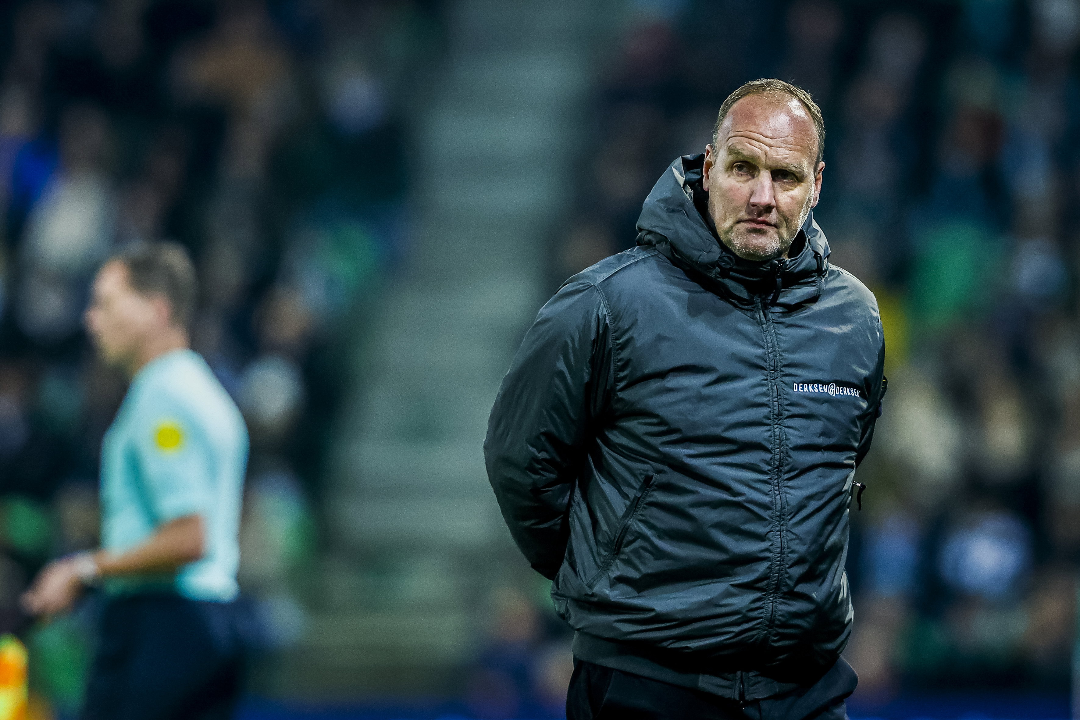 Dick Lukkien bij het duel tegen FC Volendam