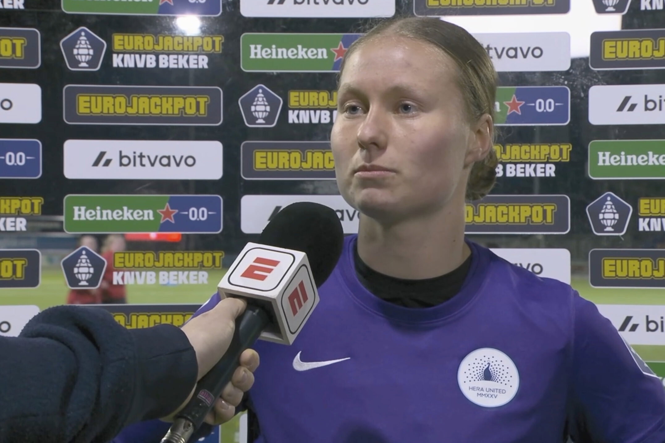 Dionne van der Wal staat ESPN te woord
