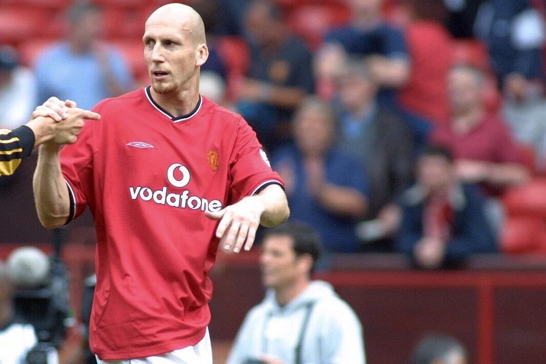 Jaap Stam namens Manchester United
