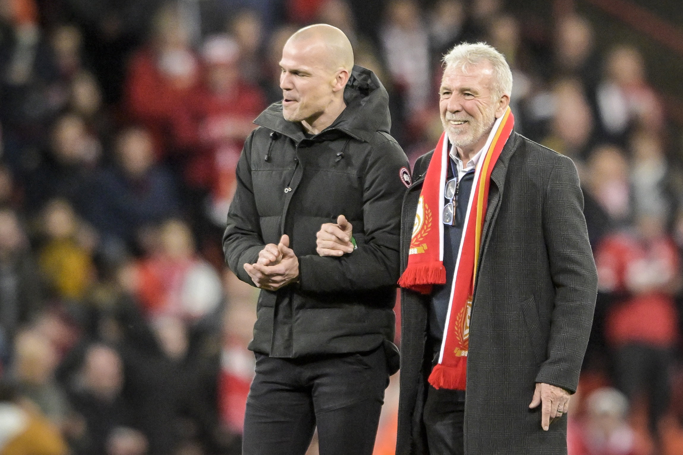 Eric Gerets op bezoek bij Standard Luik in 2023