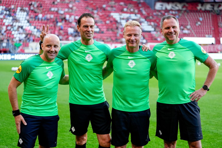 Eric Kleinjan, Bas Nijhuis, Kevin Blom en Frank Jansen