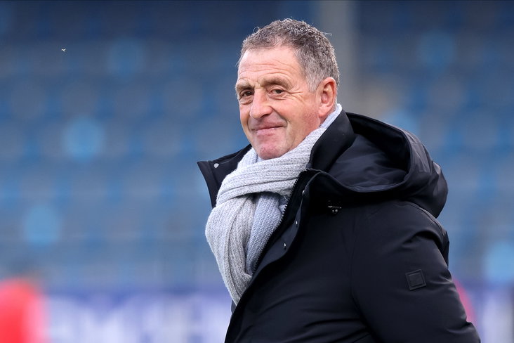 Ernie Brandts als trainer van FC Eindhoven
