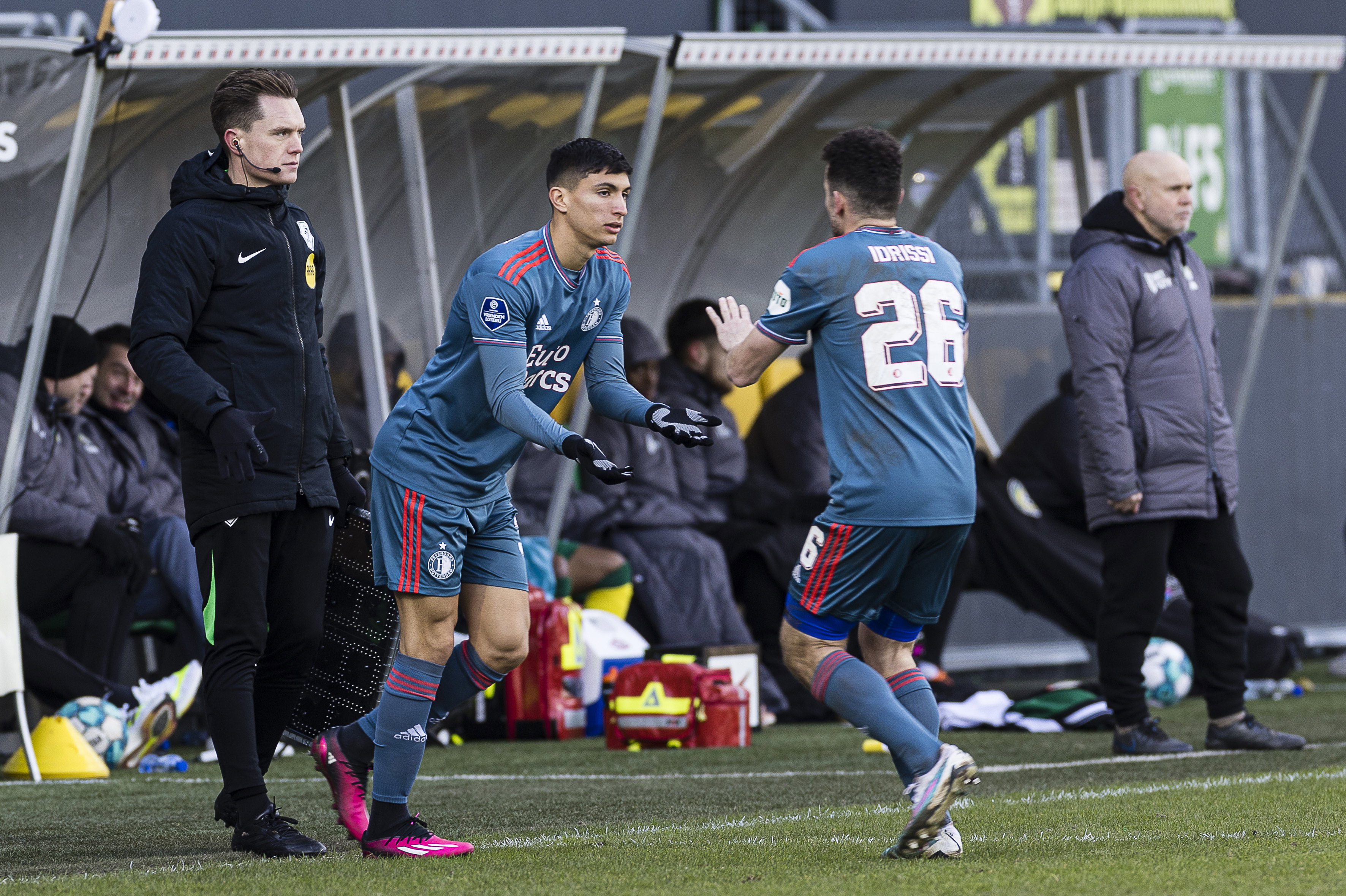 Ezequiel Bullaude valt in voor Feyenoord