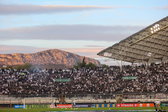 Fans van Hajduk Split in de avondzon